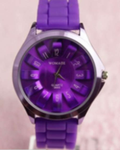 Ladies Purple Silicon Watch