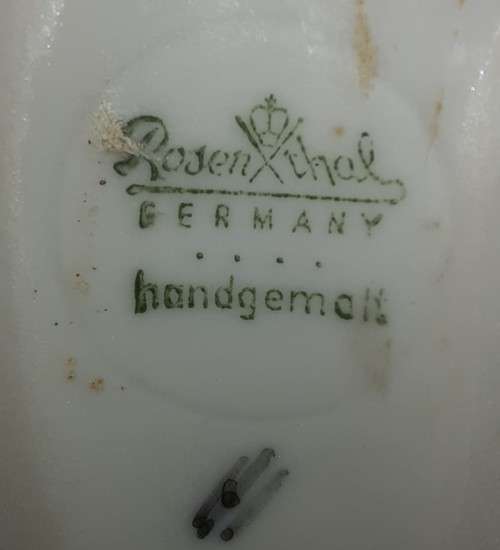 Rosenthal Germany, F Heidenreich, Black cat figurine lying down #1907