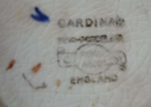 4 x Cardinal Royal Ascot lavish cobalt hand painted bowls - made in England