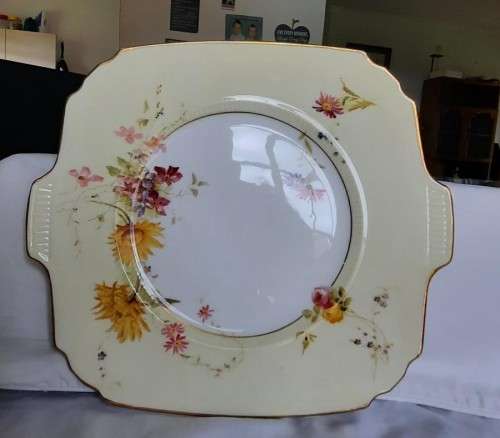Royal Worcester made in England square shape serving plate 1937