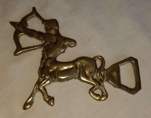 Vintage Brass Centaur bottle opener