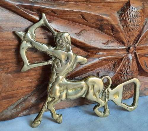 Vintage Brass Centaur bottle opener