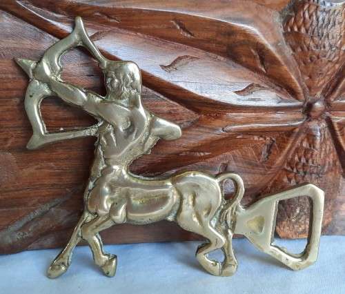 Vintage Brass Centaur bottle opener