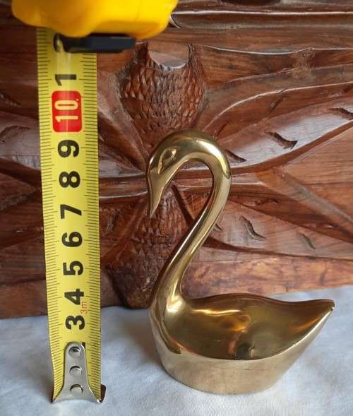 Solid Brass swan in excellent condition
