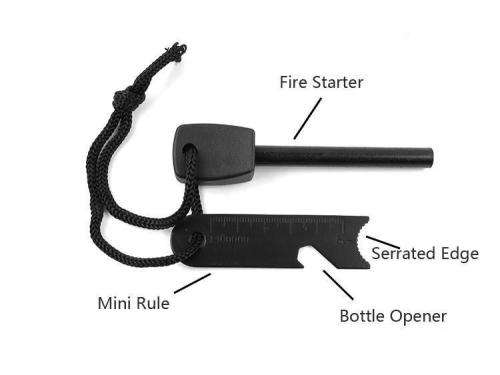 Mini Survival Swedish Fire Steel Ferrocerium Rod Fire Starter