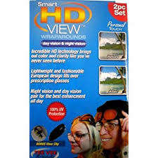 Smart HD View Wraparounds - Day vision & Night vision + free Clip