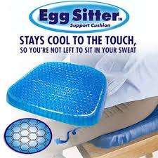 Egg Sitter Seat Cushion with Non-Slip Cover, Breathable Honeycomb Design Absorbs Pressure Points