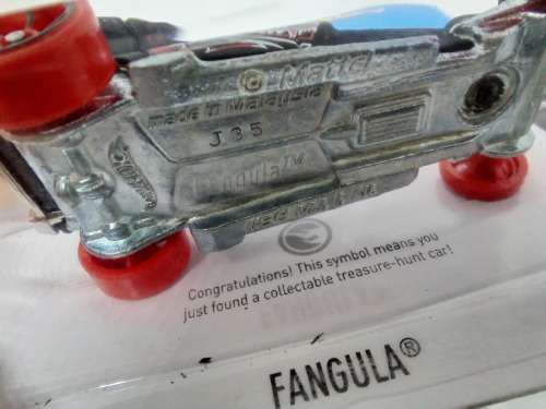 HotWheels FANGULA - Fright Cars - Long Card USA Only Released - DVD02-D9B0B Treasure Hunt 2015