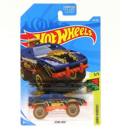 HOT WHEELS STING ROD DINO RIDERS - Long Card Released USA Only  - FYF92-D9C0B Treasure Hunt 2018