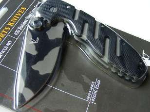 stainless steel camo knife (army black) !!NOW ON SPECIAL!!