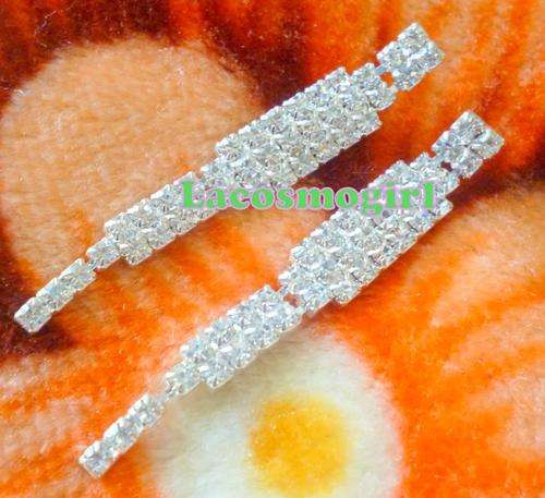 Chic  Diamante Earrings - 7cm length