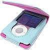 Ipod nano 3 / generic mp4 player leather flip up book style case