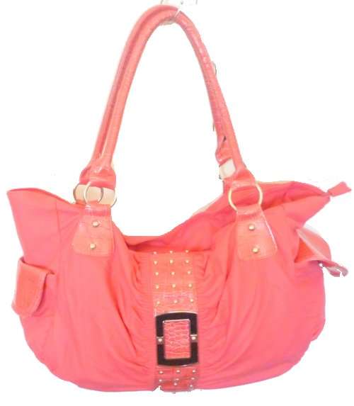 TRENDY LADIES HANDBAG - 45cm X 30cm - Colour is inbetween a cerise and red