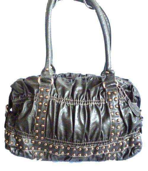 A Trendy Grey studded and rouged handbag  - So Chic!