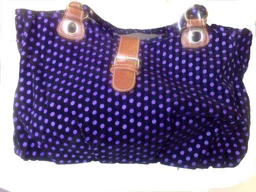 PURPLE & BLACK FASHION HANDBAG