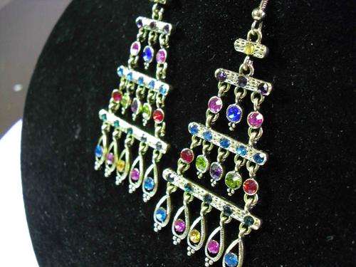 ANTIQUE STYLE DIAMANTE EARRINGS