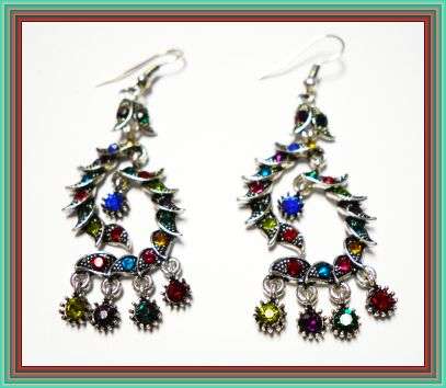 ANTIQUE STYLE DIAMANTE EARRINGS