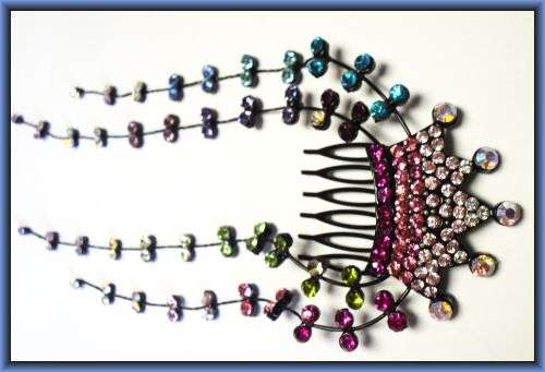 Mesmerizing multi diamante hair slide