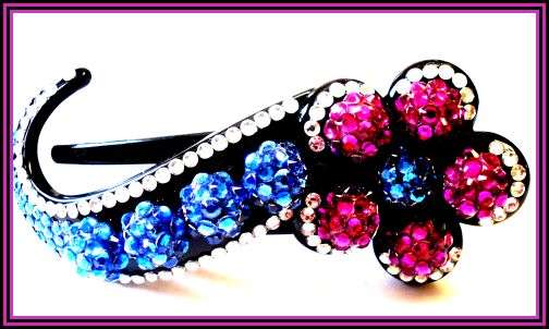 LOVELY RHINESTONE HAIR CLAW - 10.5cm
