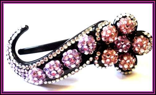 LOVELY RHINESTONE HAIR CLAW - 10.5cm