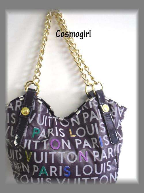 PURPLE LV HANDBAG - 46cm X 36cm