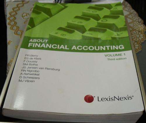 FREE SHIPPING - ABOUT FINANCIAL ACCOUNTING VOL 1 3RD EDITION