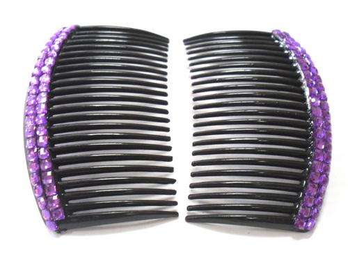 CRAZZZY R1 AUCTION - PAIR OF BLING BLING HAIR COMBS