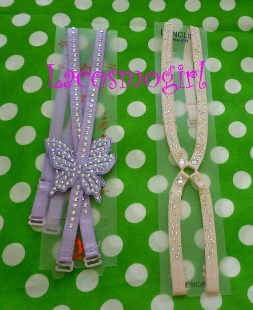 CRAZZZY R1 AUCTION - 2 SETS PRETTY BLING BRA STRAPS
