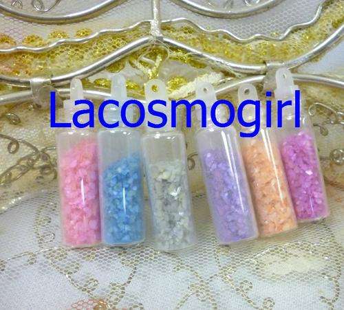 set of 6 bottles nail art