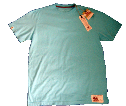 Don't pay R249! Size - MEDIUM Authentic "Canterbury" Guaranteed! Off-Field T-Shirt Light Blue