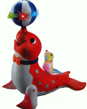 Funny Sea Lion with Flashing Lights and Sound Effects