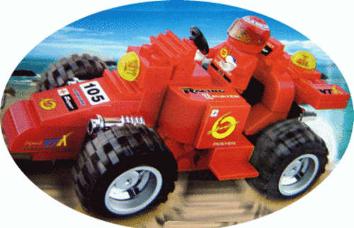 *** "81 Pieces" - Build up Racing Car with Figurine - High Quality Lego Compatible ***