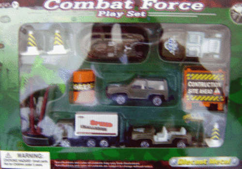 Combat Force Playset inc. "5" Die Cast Vehicles!!!