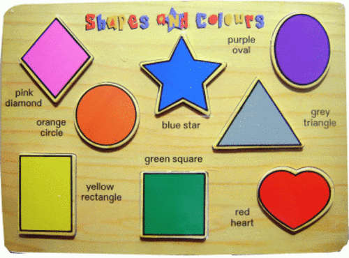 Shapes and Colours Wooden Puzzle