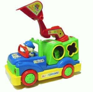 NEW!!! Intelligence Toys Cartoon "Grab" Truck and Shape Sorter with Lights and Sounds