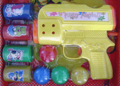 *** Ball Gun with 4 Balls and 4 Targets ***