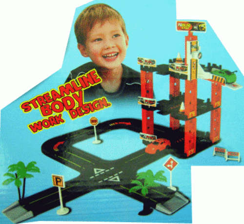 *** Parking Lot Garage *** - Complete with cars and lift !!!