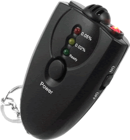 Electronic Alcohol Levels Tester with Flashlight and Keychain