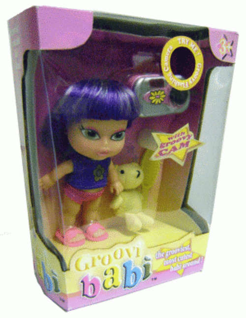GROOVI BABI 2 & GROOVI CAM -  the grooviest, most cutest babi around with Real Flash Groovi Cam!!!