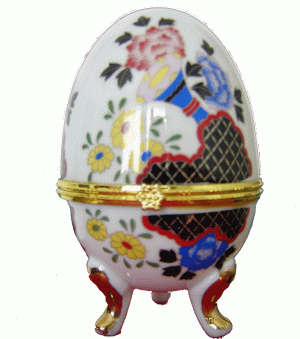 ONLY ONE!!! - Porcelain Egg 'Faberge' Style