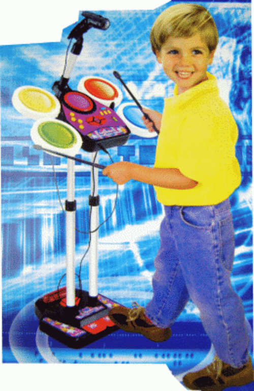 "Who's Got Talent???" - Jr. Electronic Drum Beat Set with Sing-A-Long Microphone!!!