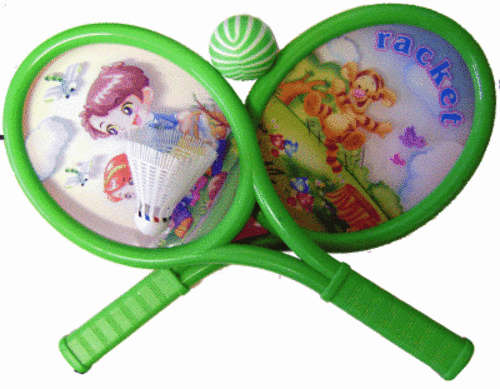 *** Little One's First Badminton Set With Noise Bats!!! ***