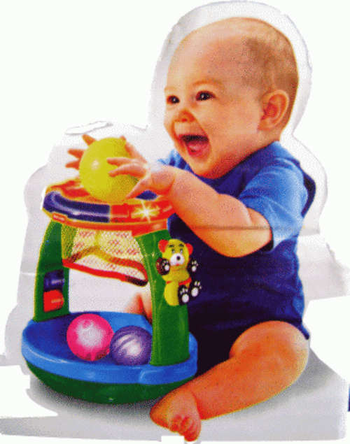 Baby's Gymtastics Ball Toss!!! - "Electronic Basketball Game for Babies & Toddlers!!!"