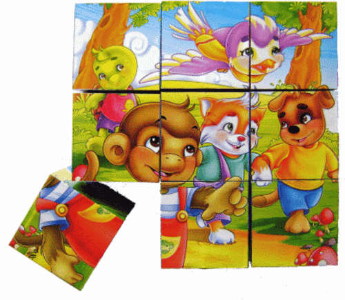 "6"  Complete "9" Piece Cube Puzzles Specially For Little One - Take A Look!!!
