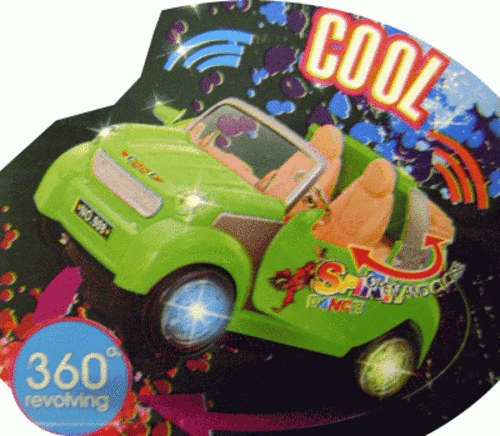 NEW!!!  Funky "Dance Spirit Car" Bump 'n Go, Lights, Music and 360 Degree Dancing Action!!!