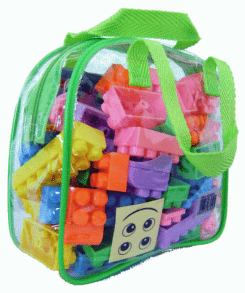 *** 72 Pieces  Bigger Building Blocks in a Bag ***