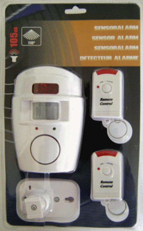 *** "105db" Remote Controlled DIY Motion Sensor Alarm inc. 2 Remotes - Fully Portable Too!!!  ***