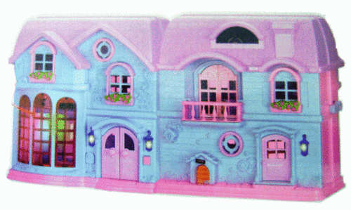 ***NEW!!! Little MiMi Pink House - Portable Dollhouse with Music & 7 Colours Lighting ***