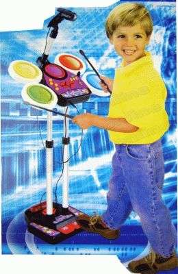 "Who's Got Talent???" - Jr. Electronic Drum Beat Set with Sing-A-Long Microphone!!!