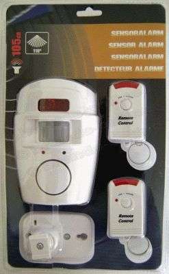 *** "105db" Remote Controlled DIY Motion Sensor Alarm inc. 2 Remotes - Fully Portable Too!!!  ***